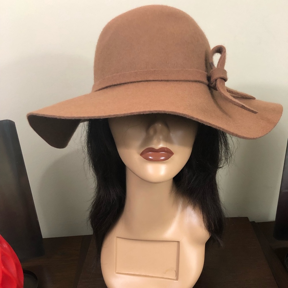 Camel Brown Floppy Hat w/ Bow CATO Brand
